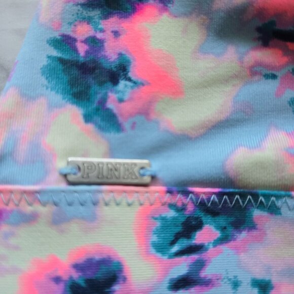 Victoria's Secret Pink Strappy Tie-Dyed Sports Bralette Sz M - Picture 8 of 13